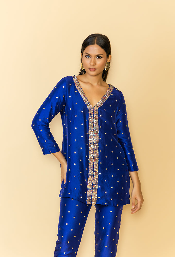 SEQUIN KURTA SET